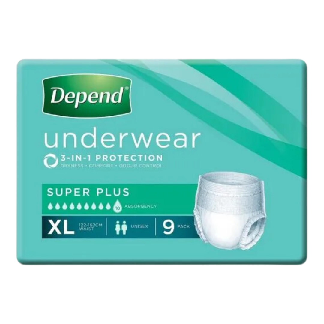 Depend Unisex Underwear Super Plus Extra Large