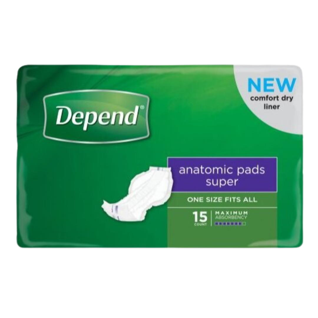 Depend Anatomic Pads Super