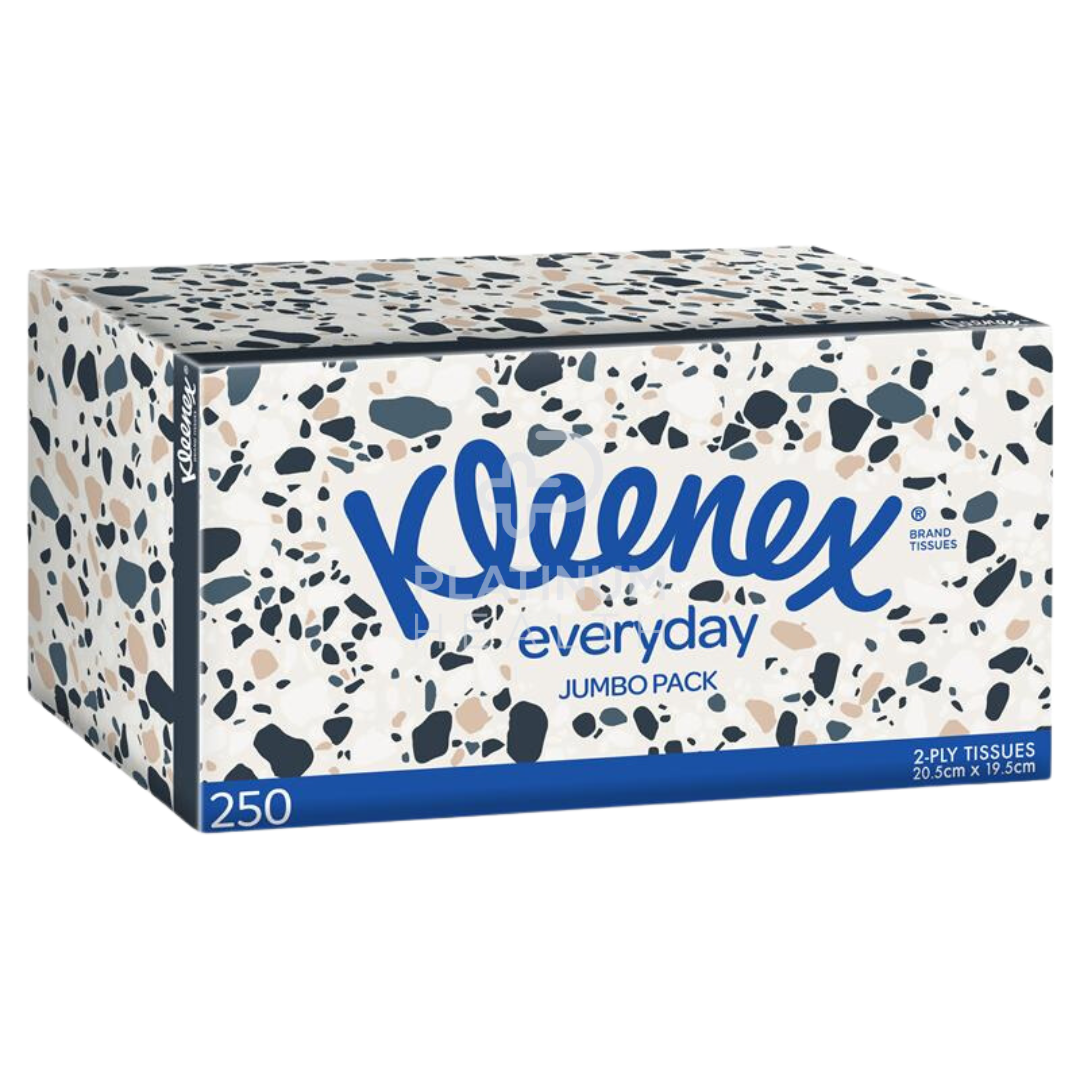 Kleenex Facial Tissue Jumbo White 250 Sheets