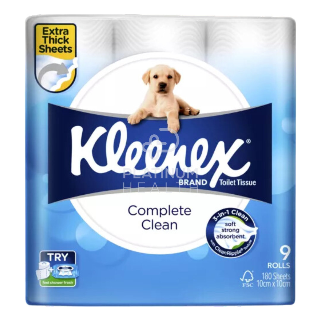 Kleenex Toilet Tissue White 9 Pack