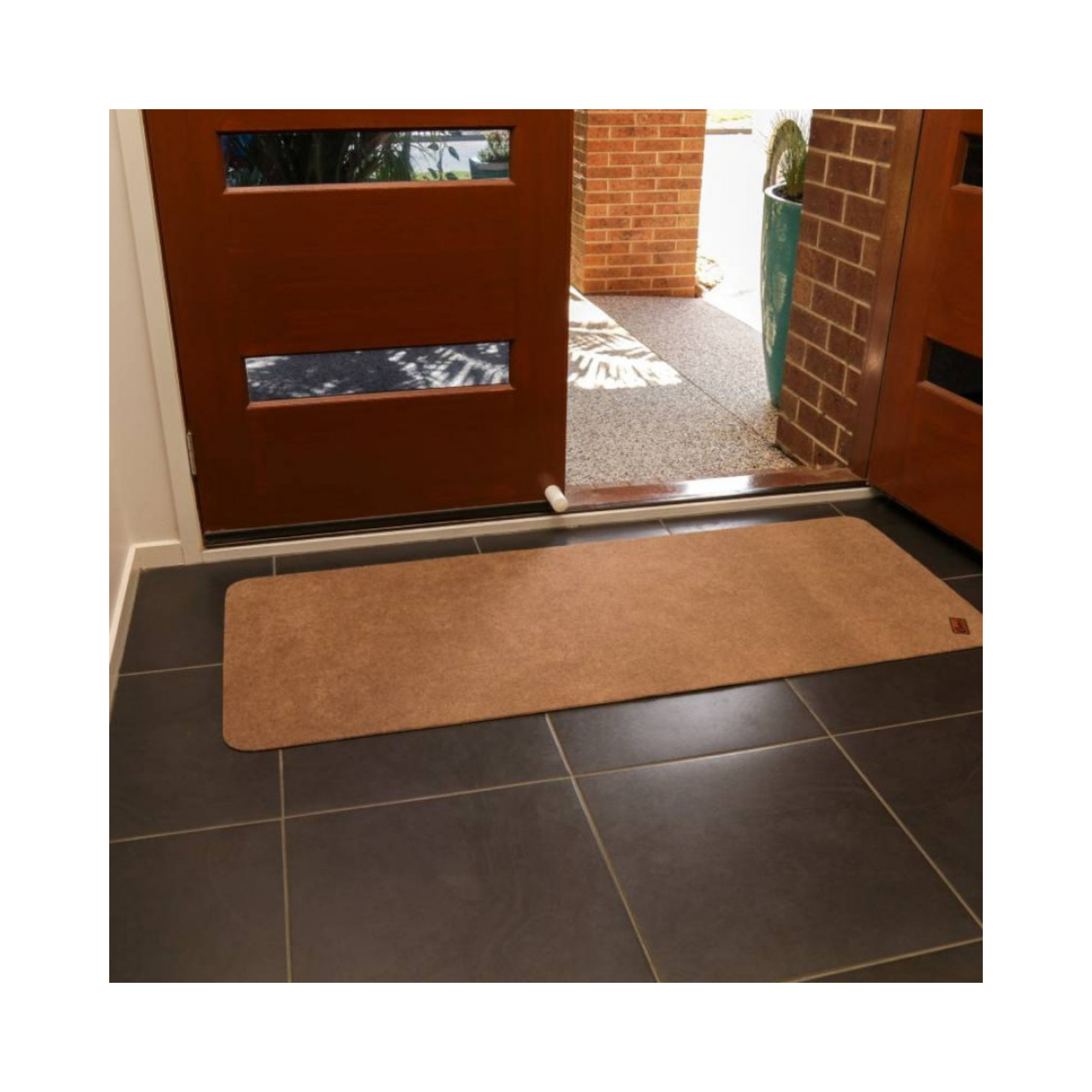 Conni Anti-Slip Floor Mat Long Runner Pebble