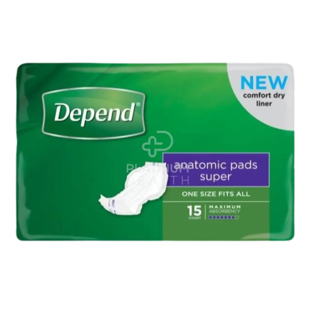 Depend Anatomic Pads Super Disposable Pants & Liners