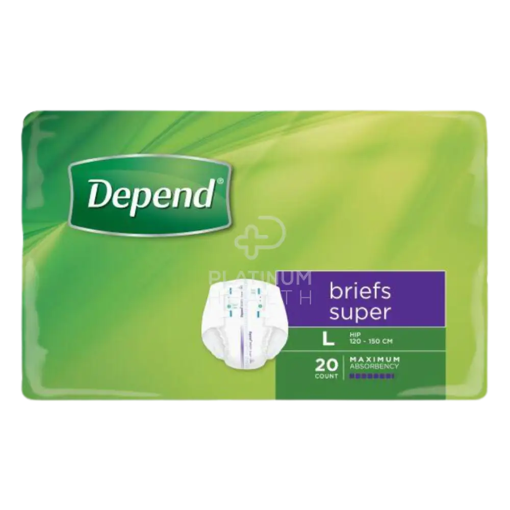 Depend Brief Super Disposable Pads Pants & Liners