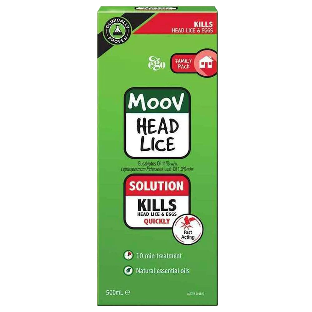 MOOV Head Lice Solution 500ml Bottle