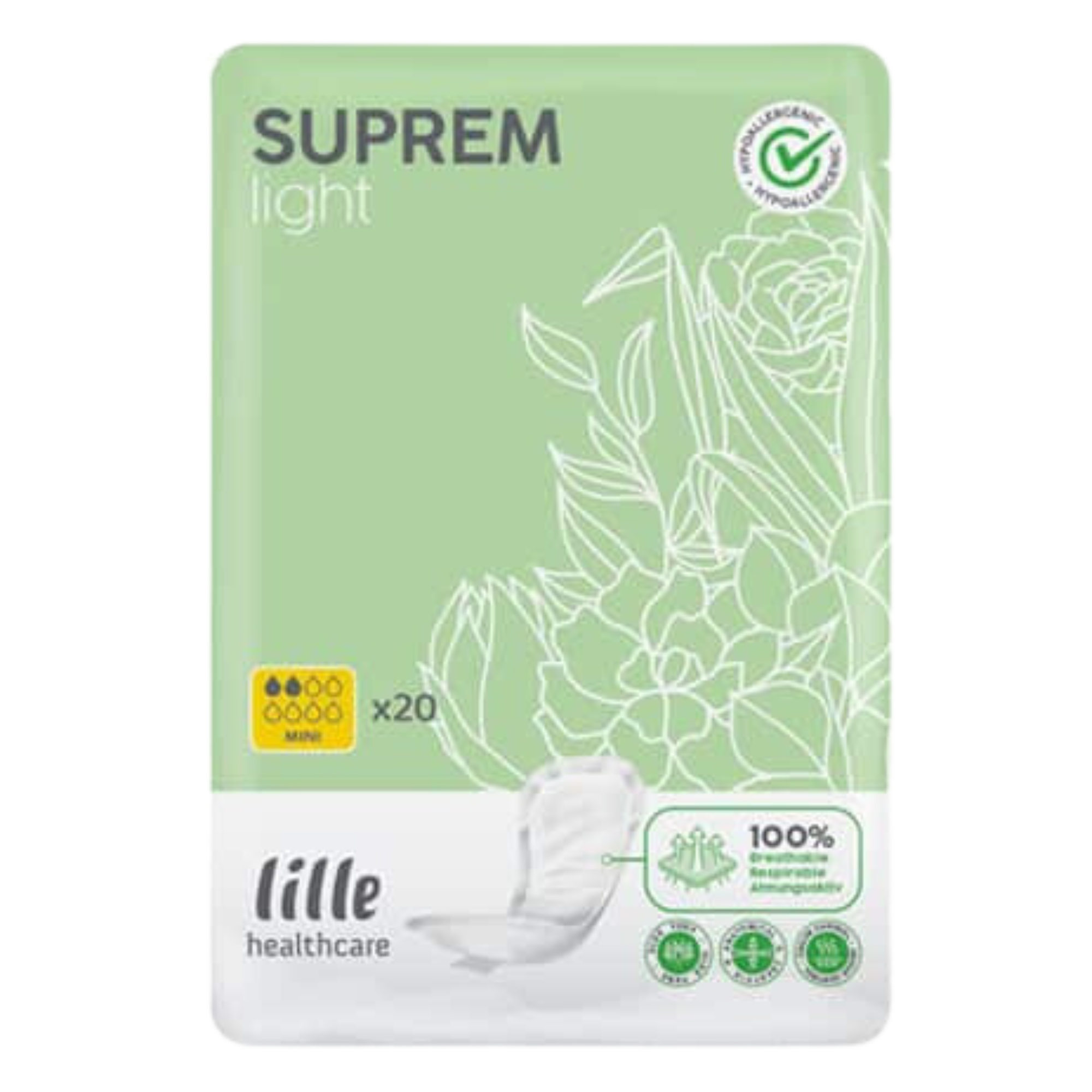 Suprem Light Mini 220Ml Disposable Pads Pants & Liners