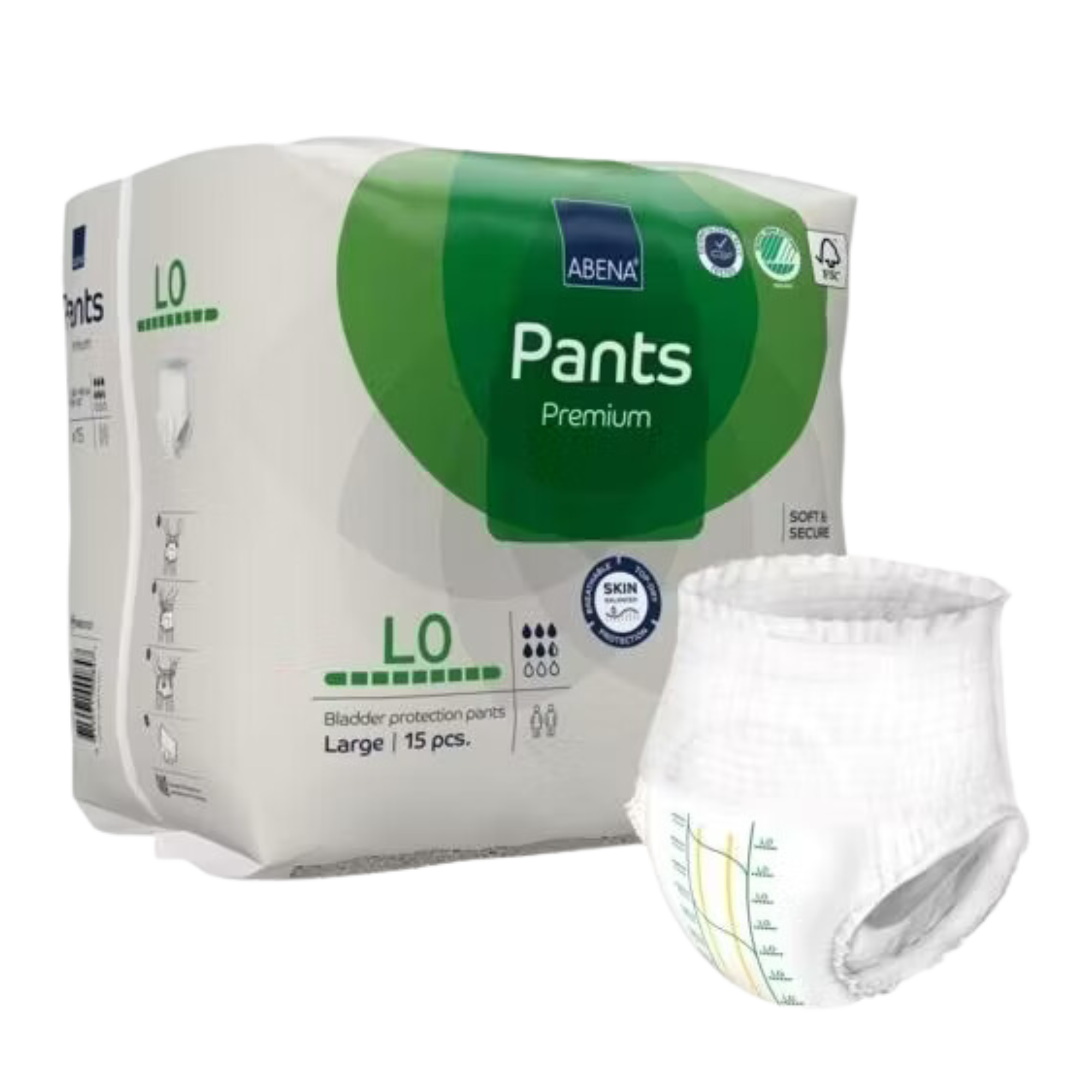 Abena Pants Zero L0 Green 1100ml 100-140cm