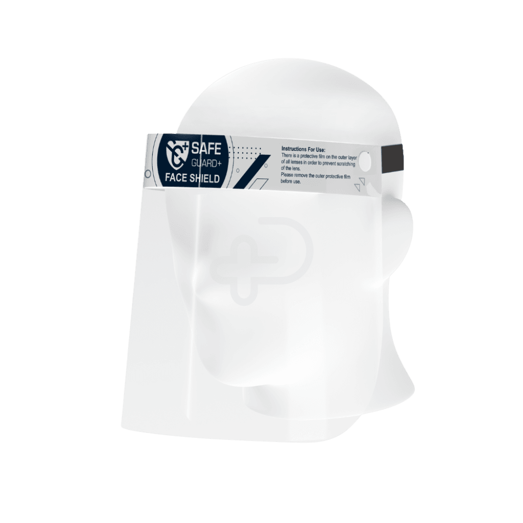 Safeguard + Anti-Fog Disposable Face Shields Latex Free & Eye Protection