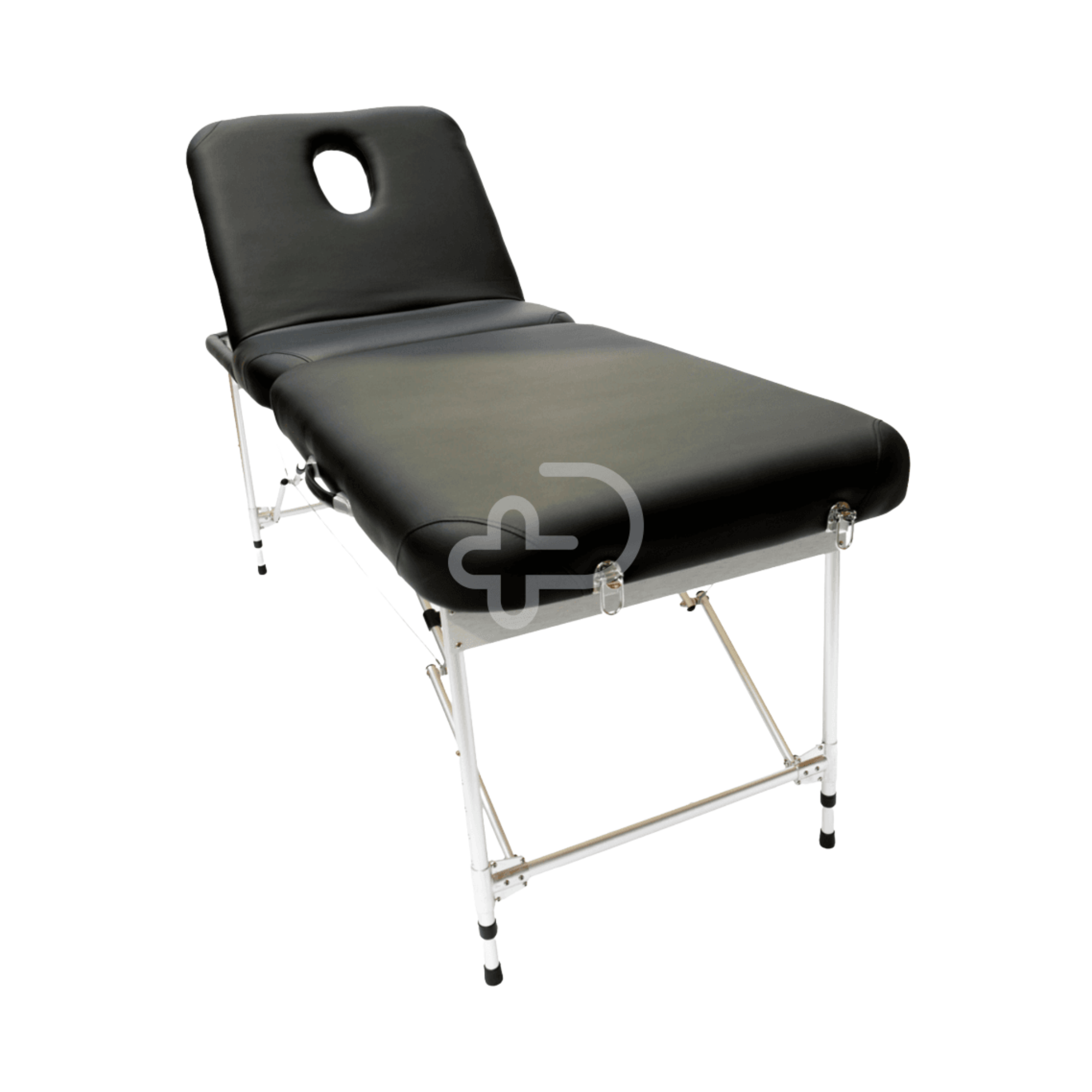 Three Section Portable Massage Table Black Examination Couches & Tables